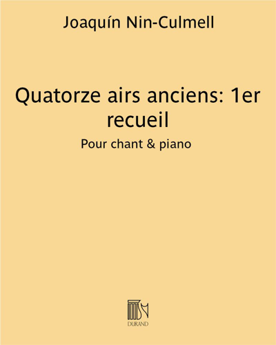 Fourteen Ancient Airs: First Collection — Joaquín Nin-Culmell