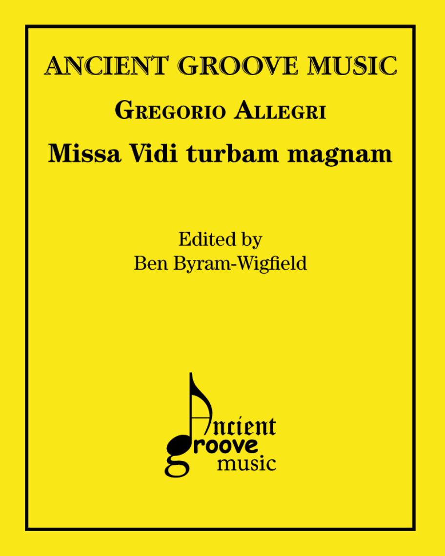Missa Vidi turbam magnam — Gregorio Allegri