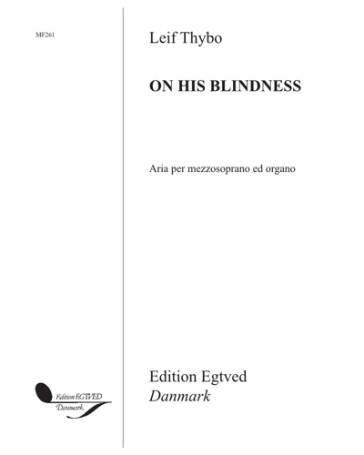 On His Blindness — Leif Thybo