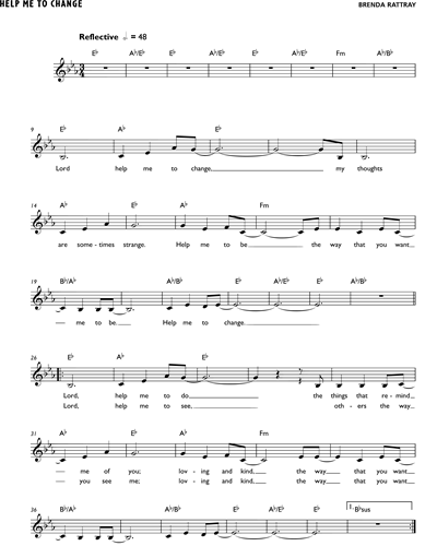 Help Me To Change — Brenda Rattray