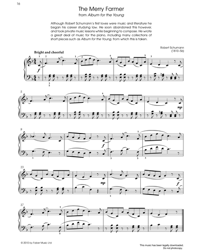 The Merry Farmer (from 'Album For the Young') — Robert Schumann