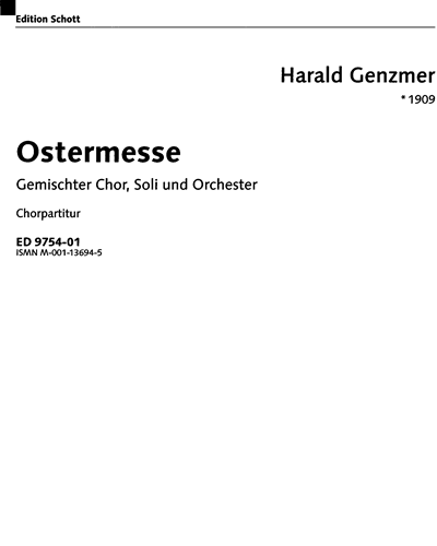 Ostermesse, GeWV 3 — Harald Genzmer