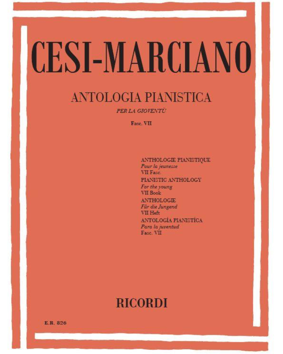 Antologia pianistica per la gioventù Fascicolo 7 — Sigismondo Cesi