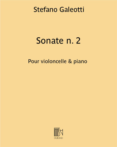 Sonate n. 2 — Stefano Galeotti