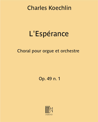 L'Espérance, op. 49 no. 1 — 夏尔·凯什兰