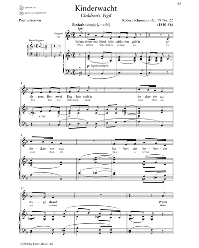 Kinderwacht, op. 79 No. 22 — Robert Schumann
