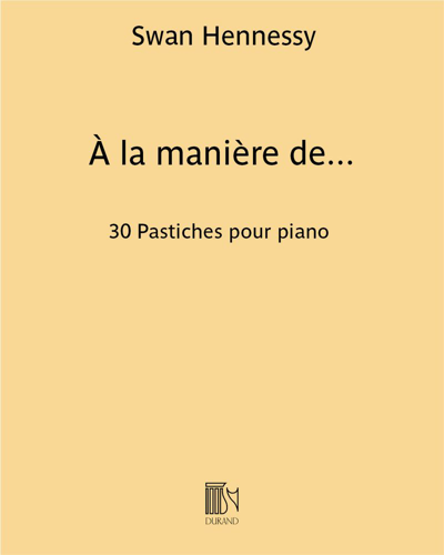 À la manière de... (Cahier n. 5) — Swan Hennessy