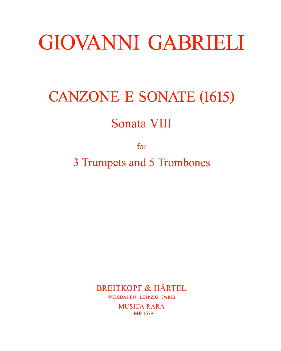 Canzone e Sonate (1615) - Nr. 8 — Giovanni Gabrieli
