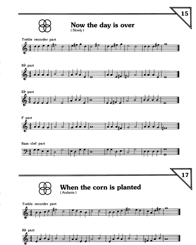 "Now The Day Is Over" & "When The Corn Is Planted" & "Good King Wenceslas" & "Ode To Joy" & "New World Symphony" & "Michael Row The Boat" & "Kum Ba Ya" — Richard Duckett