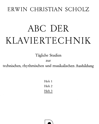 ABC der Klaviertechnik, Vol. 3 — Erwin Christian Scholz