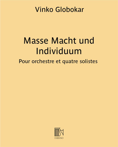 Masse Macht und Individuum — Vinko Globokar