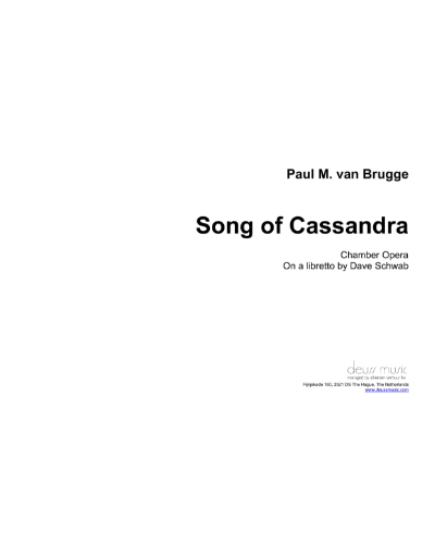 Song of Cassandra — Paul M. van Brugge