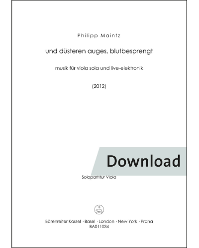 und düsteren auges, blutbesprengt — Philipp Maintz