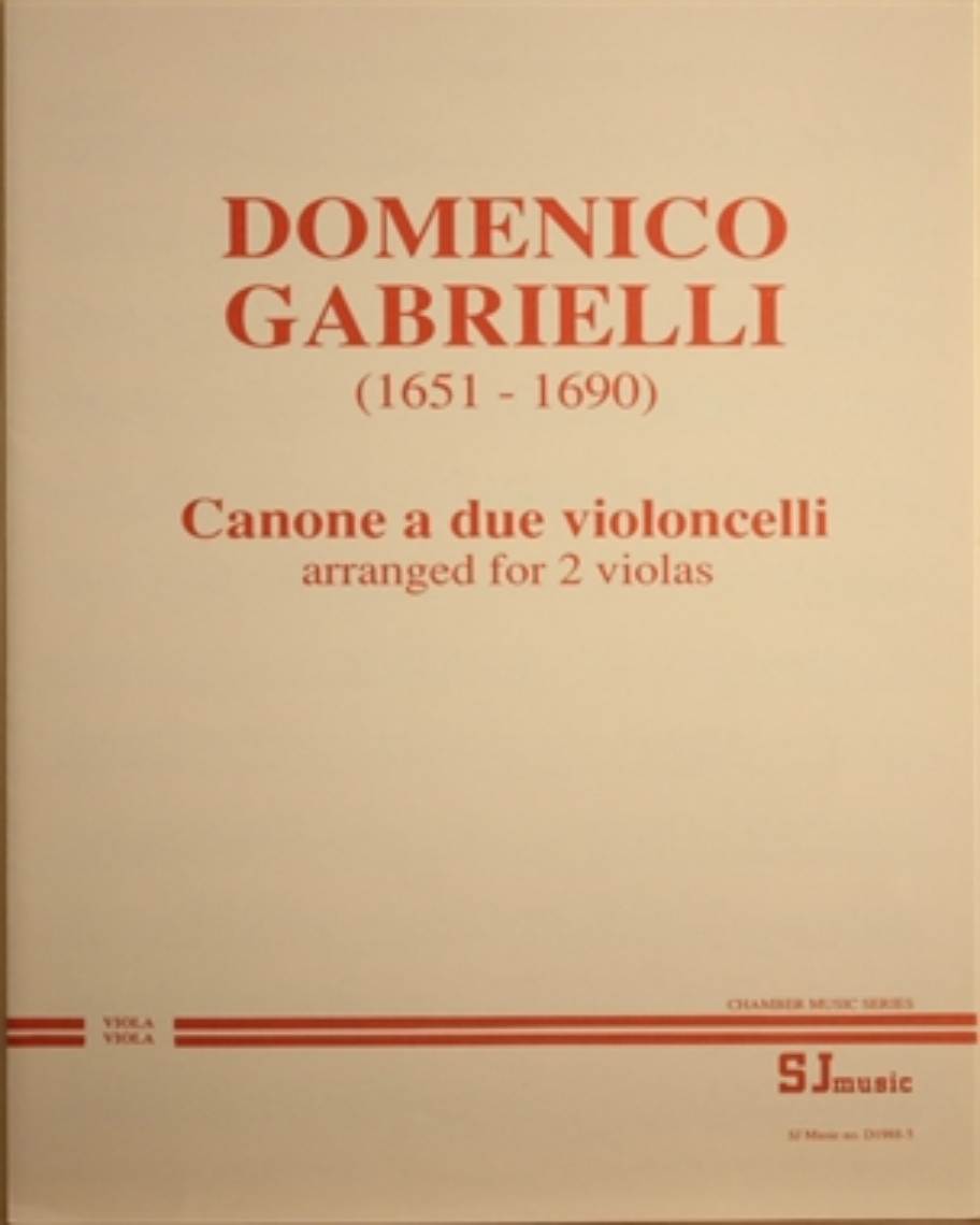 Canone a Due Violoncelli (Arranged for Two Violas) — Domenico Gabrielli