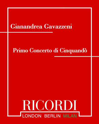 Primo Concerto Di Cinquandò — Gianandrea Gavazzeni