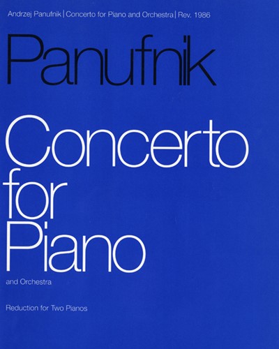 Concerto for Piano — 安德热·帕努夫尼克