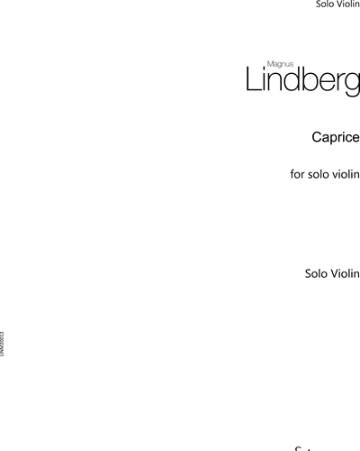 Caprice — Magnus Lindberg