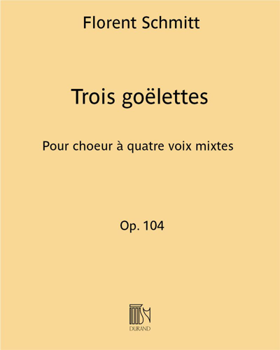 Trois goëlettes (Extract No. 3 from 'À contre-voix'), op. 104 — Florent Schmitt