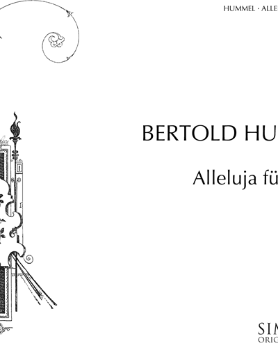 Alleluja for Organ — Bertold Hummel