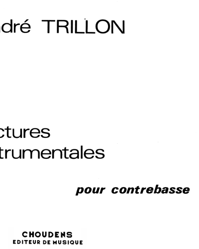 Lectures instrumentales — André Trillon