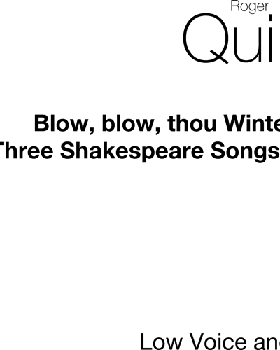 Blow, Blow, Thou Winter Wind, op. 6 — 罗杰·奎尔特