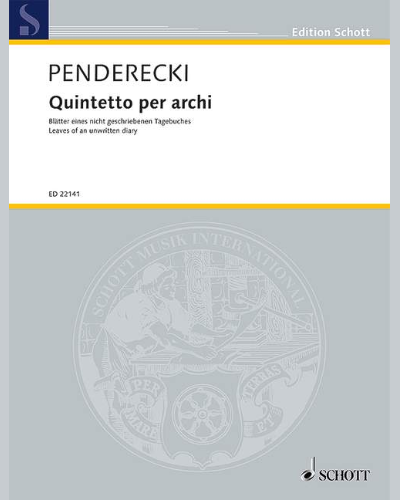 Quintetto per archi — 彭德雷茨基