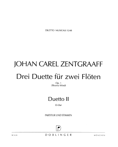Duetto II in D major — Johann Carel Zentgraaf