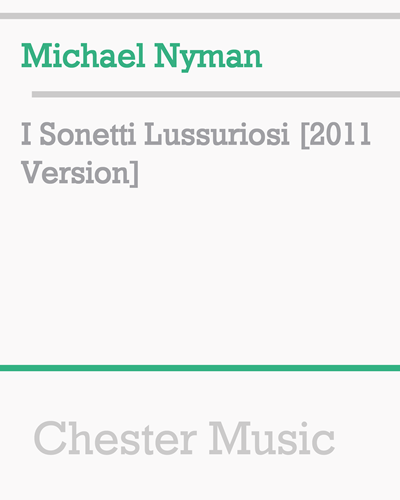 I Sonetti Lussuriosi [2011 Version] — 尼曼