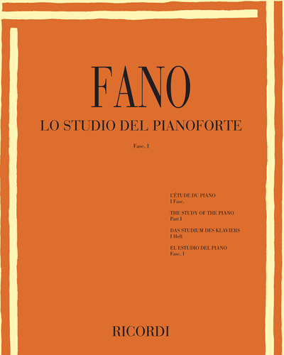 Lo studio del pianoforte Vol. 1 — Guido Alberto Fano