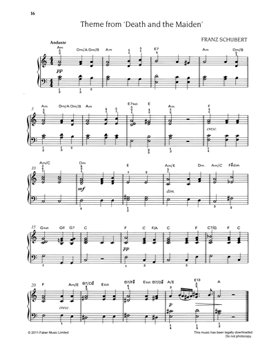 Theme from 'Death and the Maiden' — 舒伯特