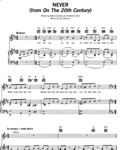 Never — Madeline Kahn