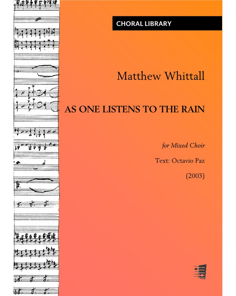 As One Listens to the Rain — Matthew Whittall