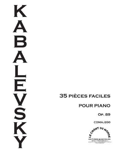 35 pièces faciles, Op. 89 — 卡巴列夫斯基