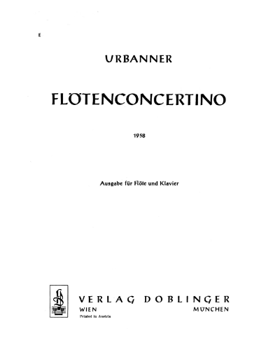 Concertino — Erich Urbanner