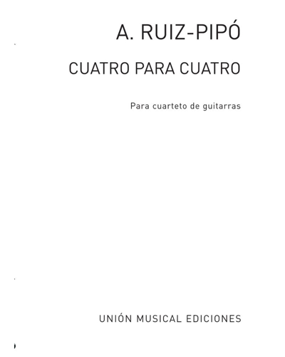 Cuatro para cuatro — Antonio Ruiz-Pipó