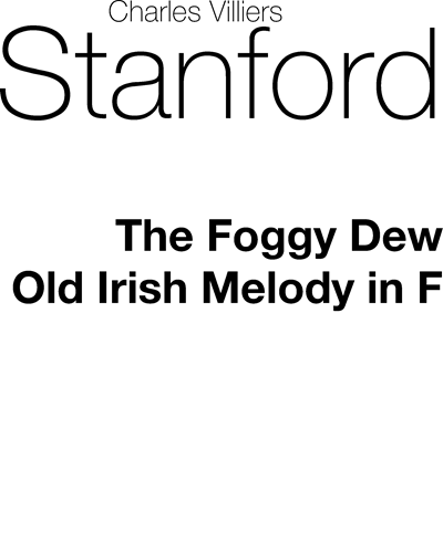 The Foggy Dew — 斯坦福