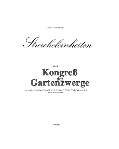 Musik zum Kongress der Gartenzwerge — Gerald Schwertberger