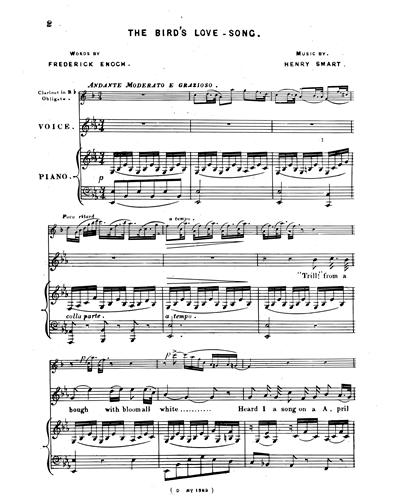 The Bird's Love Song — Henry Smart