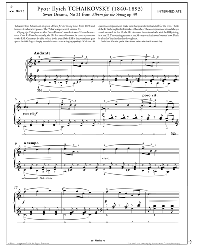 Sweet Dreams, No. 21 (from 'Album for the Young, op. 39') — 柴可夫斯基