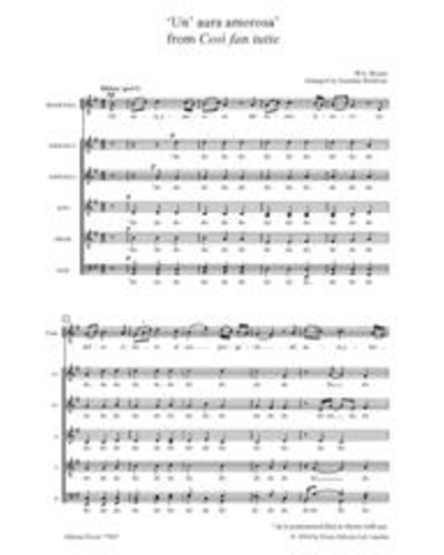‘Un’ aura amorosa’ from Cosi fan tutte — 莫扎特