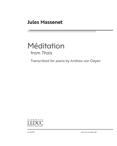 Méditation de Thaïs — 马斯内