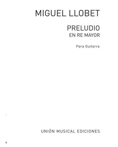 Prelude in D major — 柳贝特