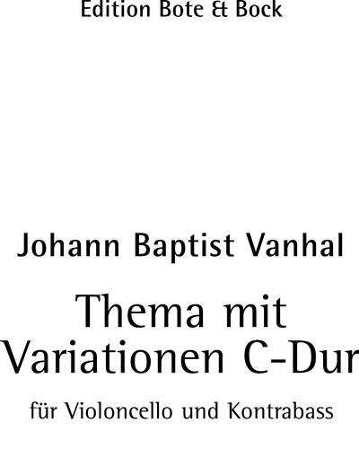 Theme with Variations in C major — 万哈尔