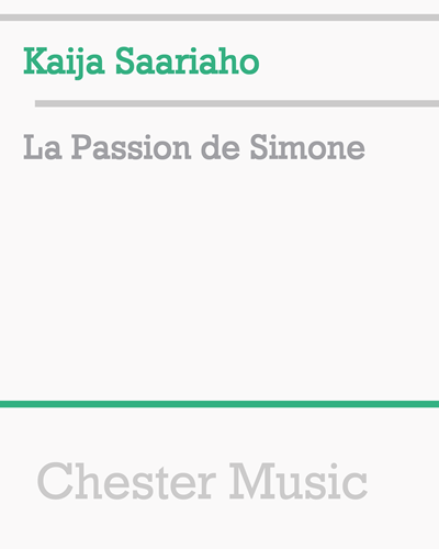 La Passion de Simone — 萨里阿霍
