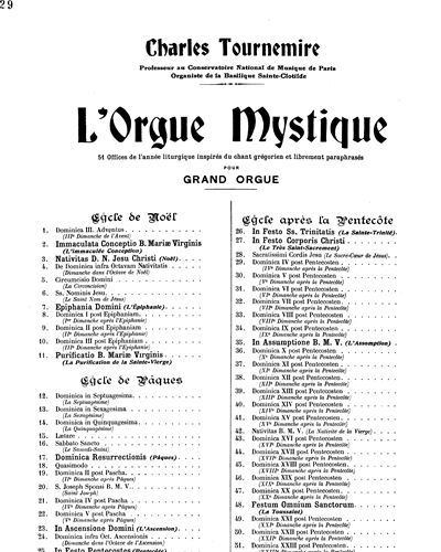 Dominica IV post Pentecosten, op. 57 — 夏尔·图尔内米尔