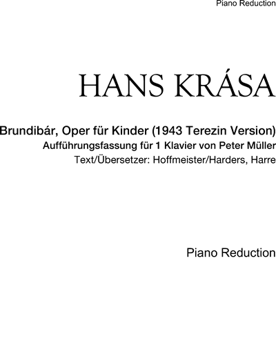 Brundibár, Opera for Children [1943 Terezin Version] — Hans Krása