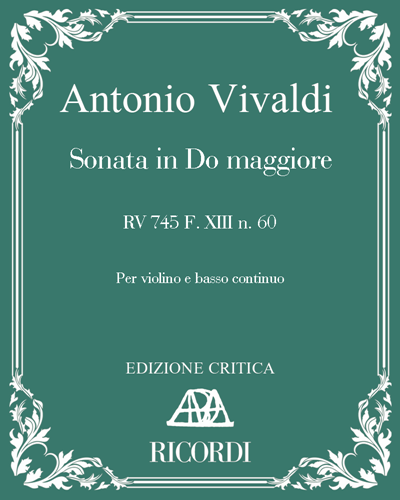 Sonata in C major, RV 745, F. XIII No. 60 — 维瓦尔第