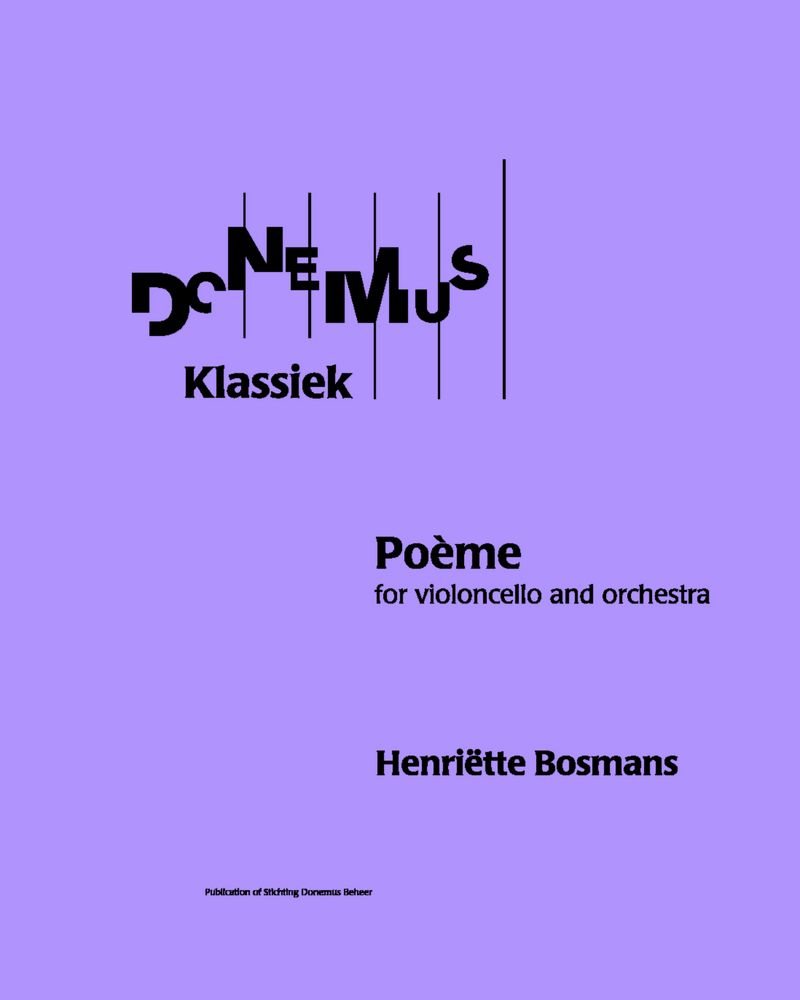 Poème — Henriëtte Bosmans