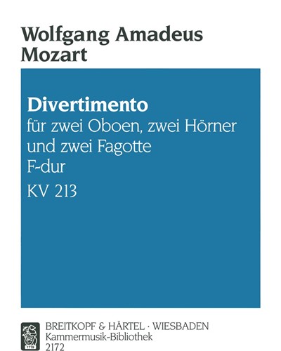 Divertimento in F major, K. 213 — 莫扎特