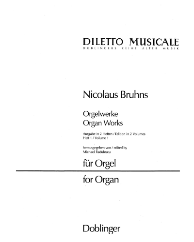 Organ Works, Volume 1 — Nicolaus Bruhns